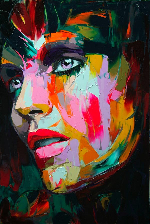 Francoise Nielly Portrait Palette Painting Expression Face245